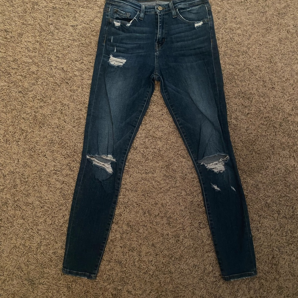 Distressed Blue Women's Jeans
